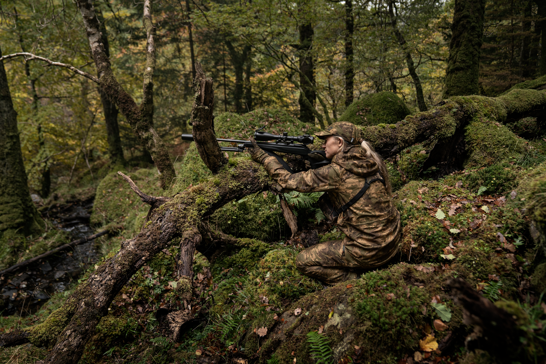 Jacheta camuflaj femei Härkila HWS AXIS MSP Forest