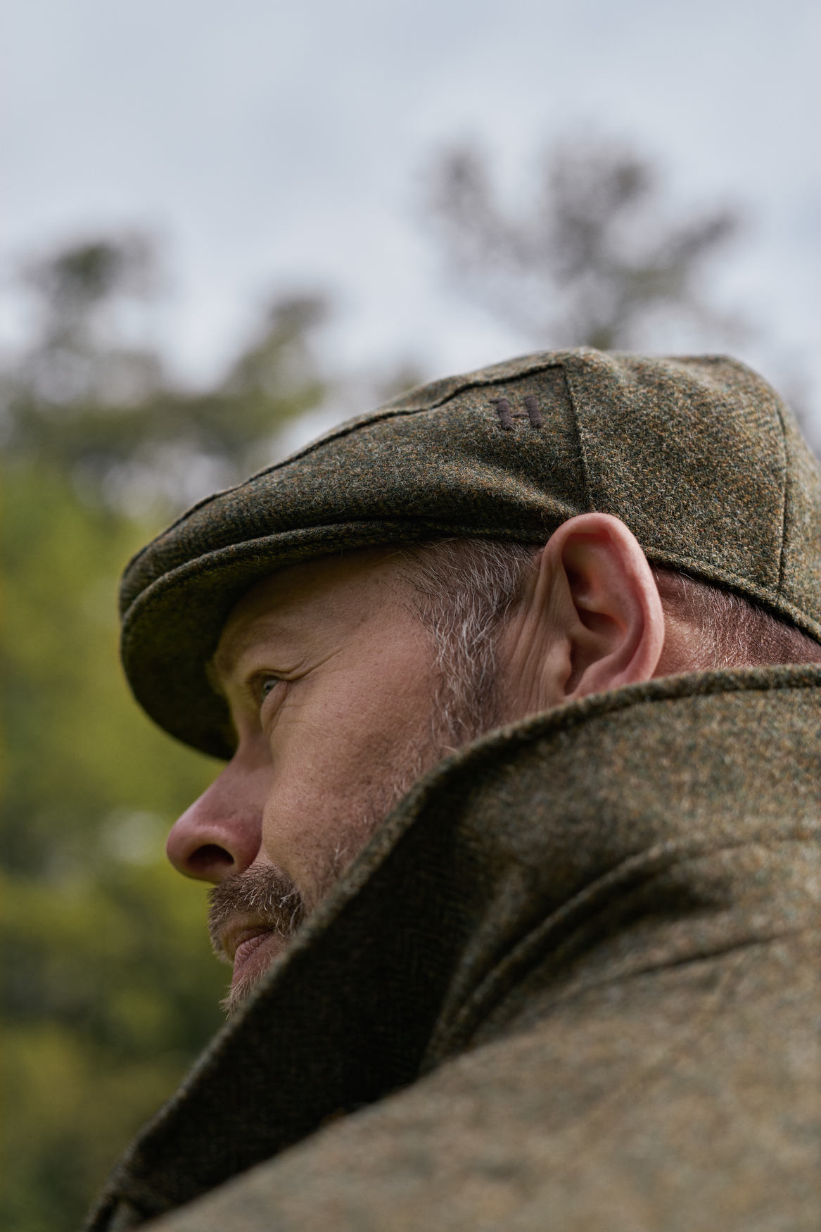 Șapcă Kenmore Flat Cap din tweed de lână