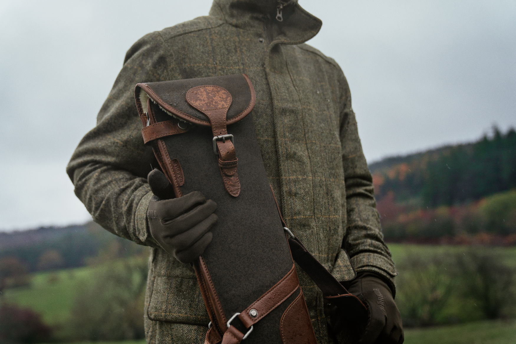 Husa Retrieve Canvas/Leather pentru pușcă